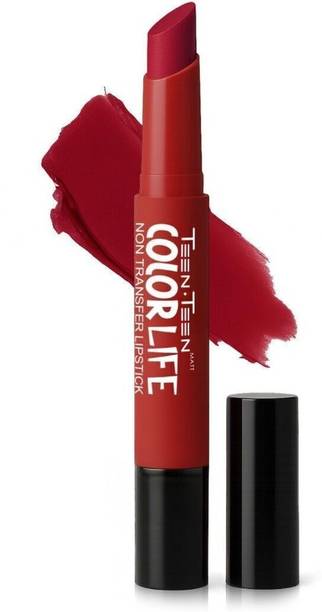 Teen Teen Color Life Nontransfer Lipstick with Primer and Long Lasting, Matte Finish