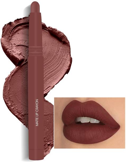 manasona Brown Smudge Proof Non Transfer Matte Lipstick