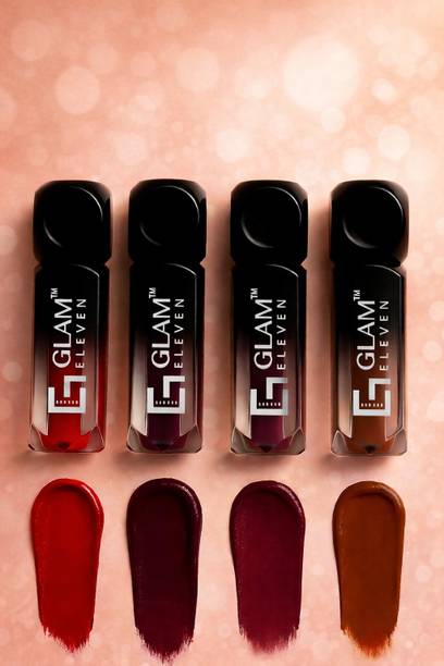 GTC Glamora Royal Matte Water Proof Luxury Lipstick Combo – Pack of 4 - (CAT_8)