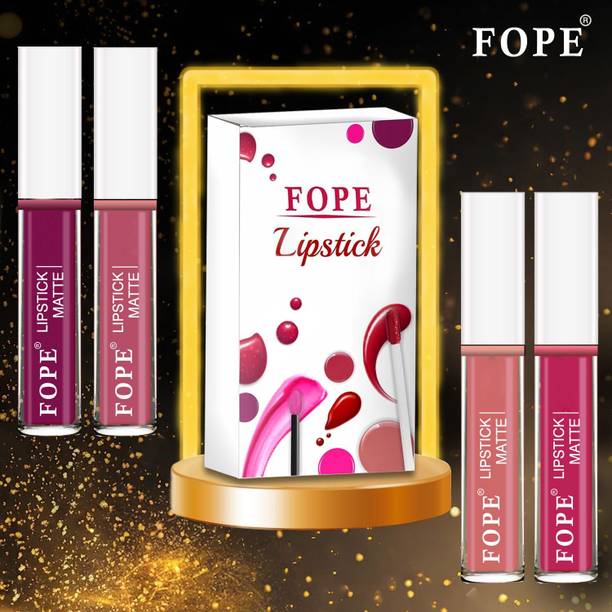 FOPE Traditional Look Matte Liquid Lipsticks Set of 4 Western Shades TL016_LP1376
