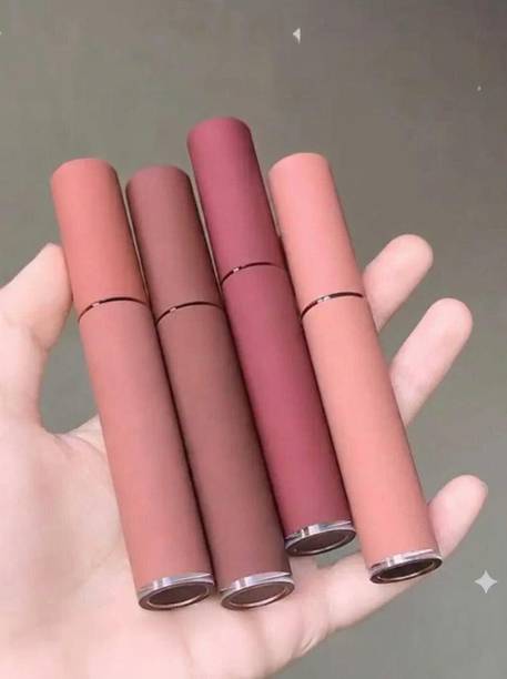 Earthcon Nude Lipstick Combo Waterproof Non Sticky Formula
