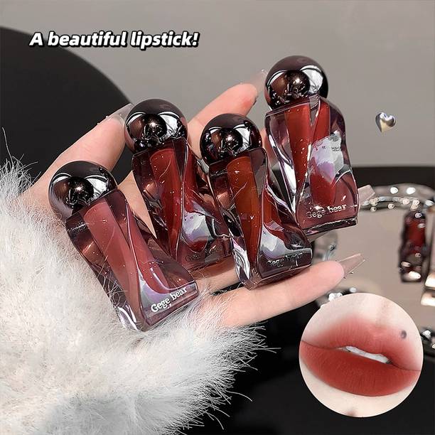 GEGE BEAR Soft Light Mousse Lip Mud Velvet Matte Creamy Lipstick for Women Girls Wear