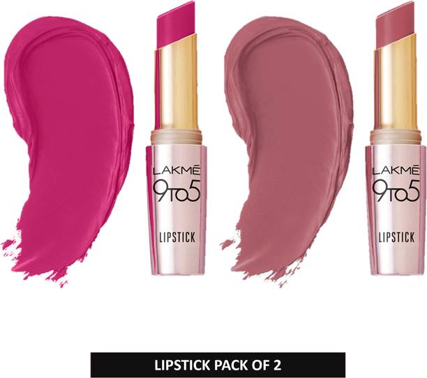 Lakmé Primer + Matte Lipstick Pack of 2