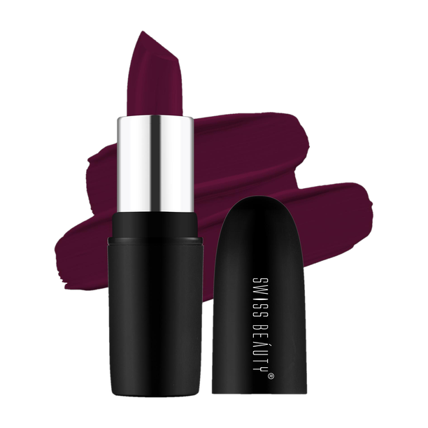 SWISS BEAUTY Pure Matte Creamy Lipstick | Non Drying Pigmented | Smooth Long Lasting