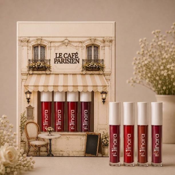 MINARA Matte Liquid Lipstick Pack of 4 - Reds