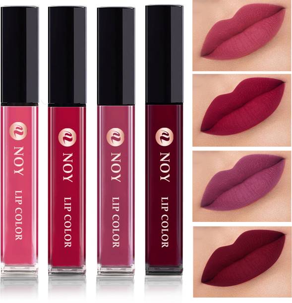 NOY Non Transfer Professionally Longlasting Liquid Lipstick Combo Set Of 4 #NL123