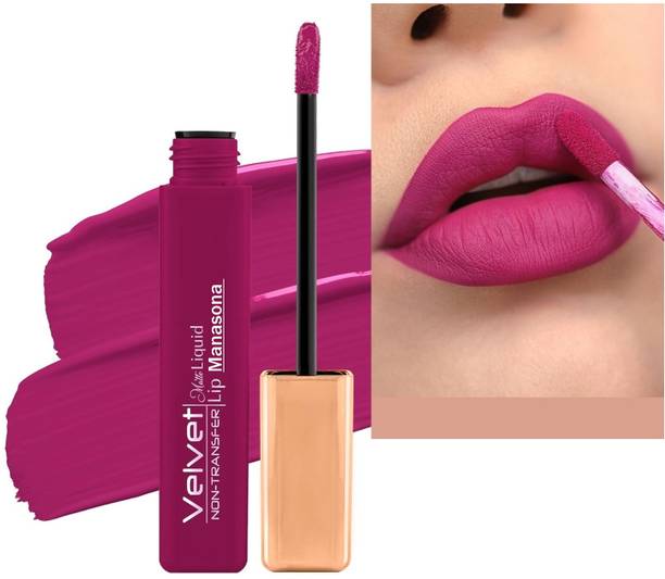 manasona Non Transfer Liquid Lipstick | Ultra Smooth Long Lasting Liquid Matte Lipstick