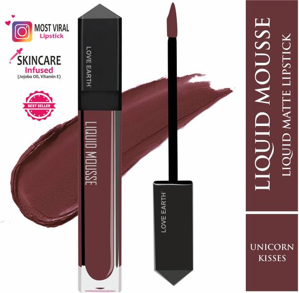 LOVE EARTH Liquid Mousse Lipstick - Unicorn Kisses Matte Finish