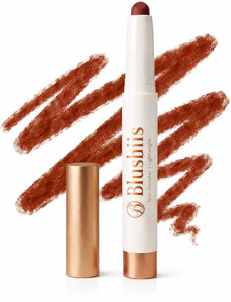 BLUSHIS Slim Matte | Smudge Proof | Non-Transfer | Kiss Proof Crayon Lipstick for Women