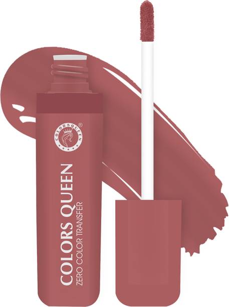 COLORS QUEEN Zero Color Transfer Lightweight, Waterproof, Long Lasting Liquid Matte Lipstick