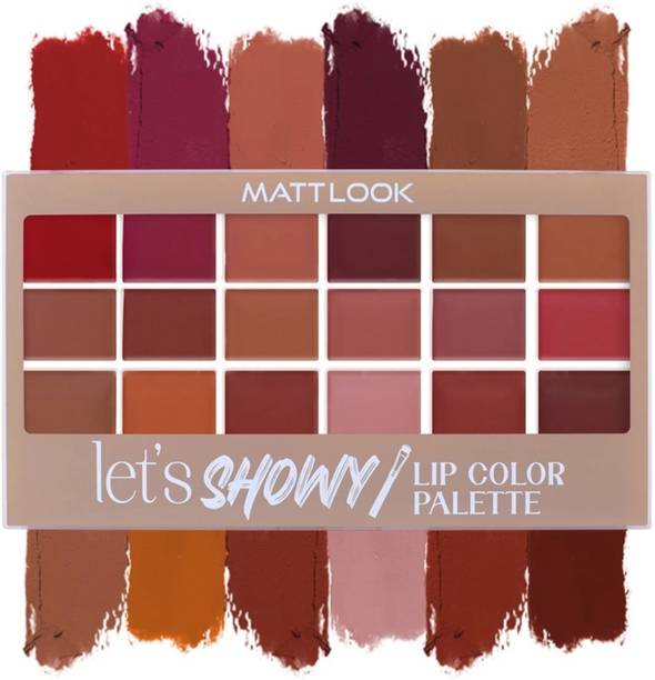 MATTLOOK 18Color Ultra Pigmented Forever Matte Lip Color Palette, Nonsticky, Long Lasting