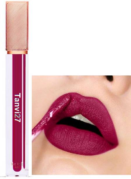 tanvi27 Smooth Weightless Finish Smooth Matte Rani pink Liquid Lipstick