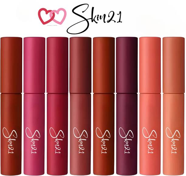 skin21 Waterproof Long Lasting Lipsticks | 12hrs stay,Non Transfer