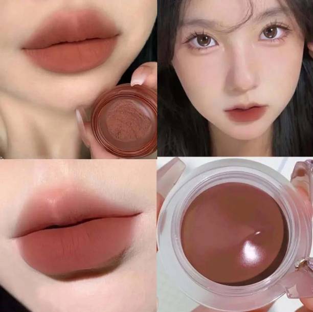 AFARAXIA Best Lip And Cheek Mud Tint Mocha Brown Creamy Matte Mousse Tint