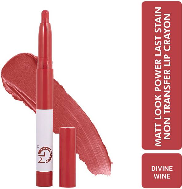 MATTLOOK Power Last Lip Stain Crayon Rich Color Long Lasting Non Transfer Matte Lipstick