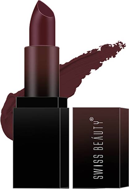 SWISS BEAUTY HD Matte Pigmented Lipstick | Creamy Smudge Proof | Long Stay Matte Finish
