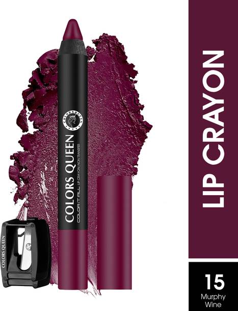 COLORS QUEEN Color It All Lightweight, Long Lasting Non Transfer Matte Crayon Lipstick