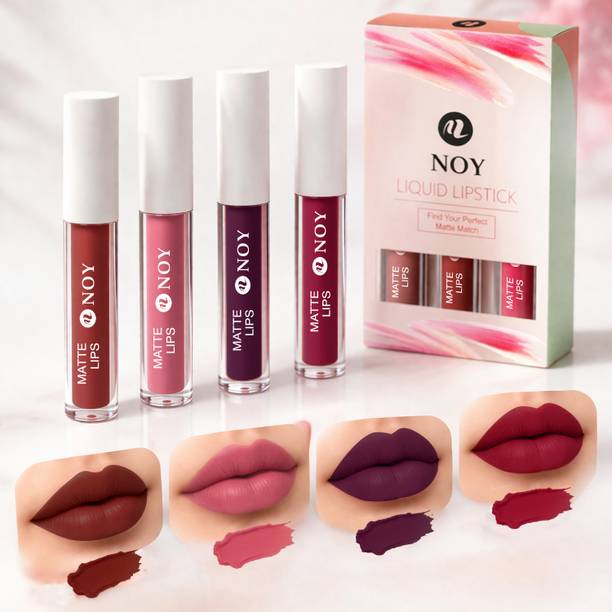 NOY Matte Lipstick Combo High Pigment Smooth Finish Long Wear