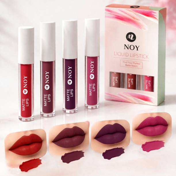 NOY Signature Liquid Lipstick Combo Waterproof Long Wear Smooth Finish