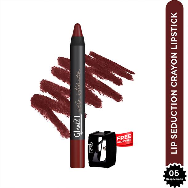 Glam21 Lip Seduction Non-Transfer Crayon Lipstick | Longlasting Creamy Matte Formula