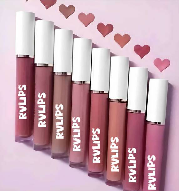 RVLIPS Non Transfer Lip Color |Matte Texture|12Hrs Waterproof|True Color|Smudge Proof