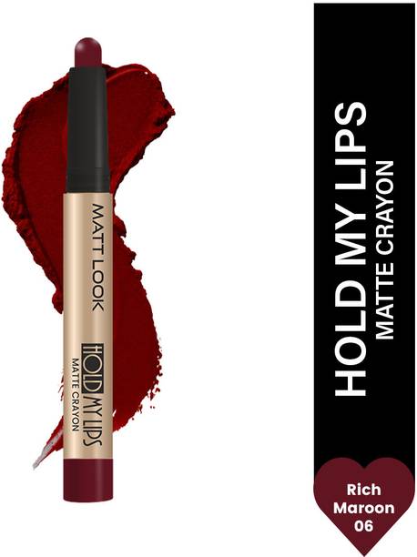 MATTLOOK Hold My Lips Matte Crayon Lipstick | Non-Transfer | Long Lasting Matte Lipstick