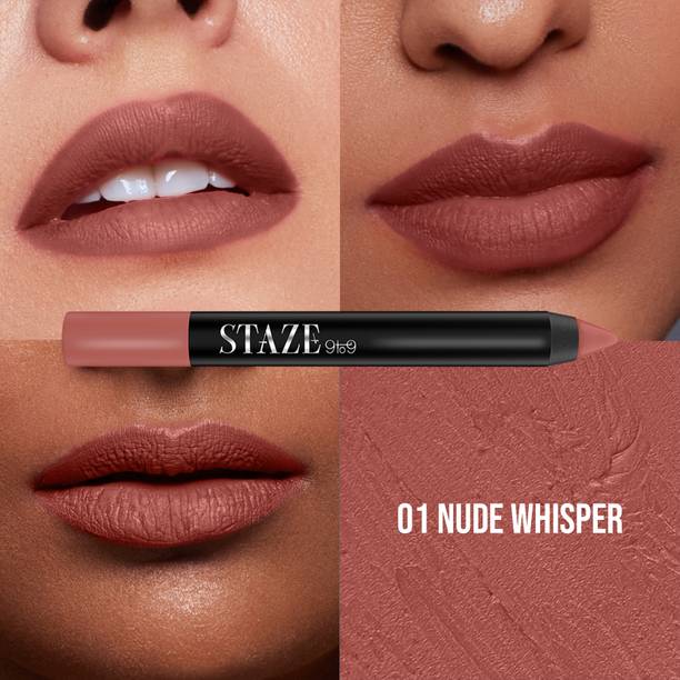 Staze 9to9 Pout On Matte + Smudgeproof Lip Crayon