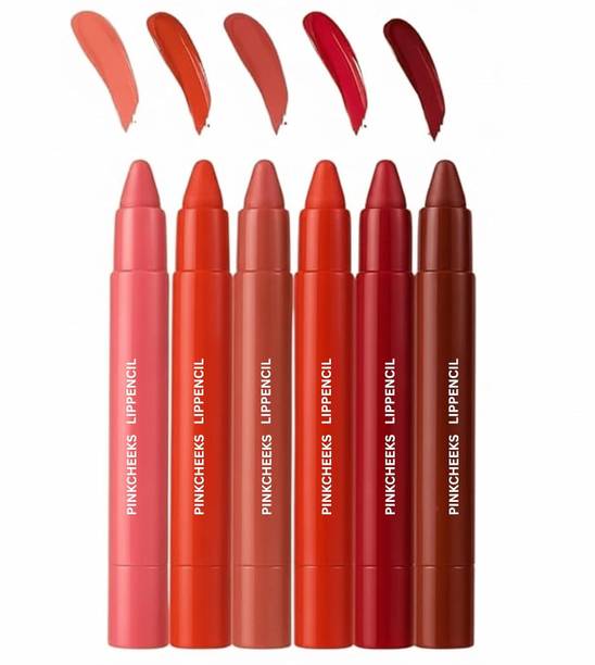 MACMOJI 6 Shades Long-Lasting Matte Lip Crayon Set