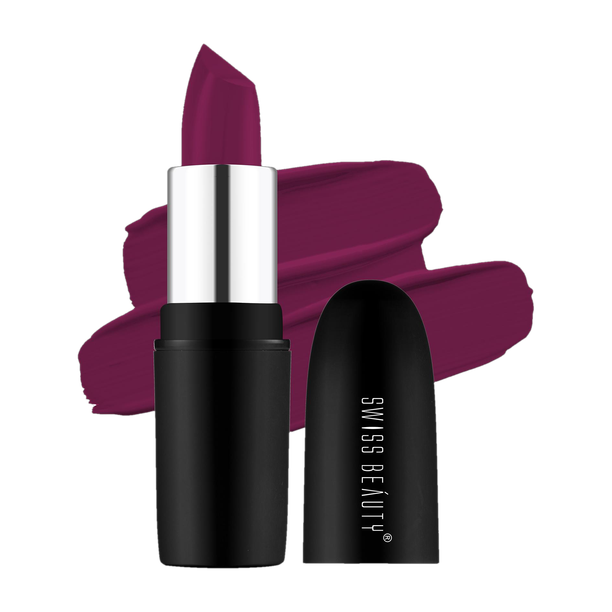 SWISS BEAUTY Pure Matte Creamy Lipstick | Non Drying Pigmented | Smooth Long Lasting