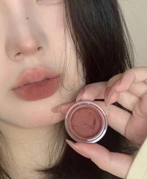AFARAXIA Lip And Cheek Mud Tint Mocha Brown Creamy Matte Mousse Tint