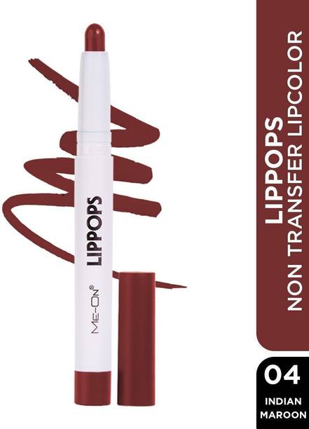 Me-On Lippops Non Transfer Lipstick | Rich Pigment & Smooth Matte Finish