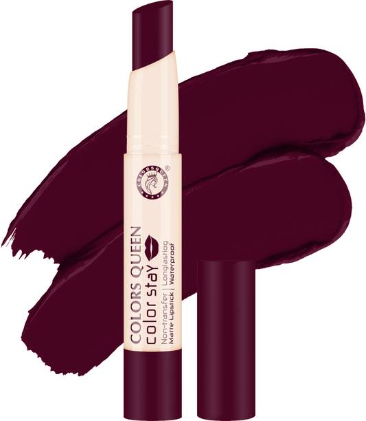 COLORS QUEEN Stay Long Lasting Non Transfer Waterproof Matte Lipstick