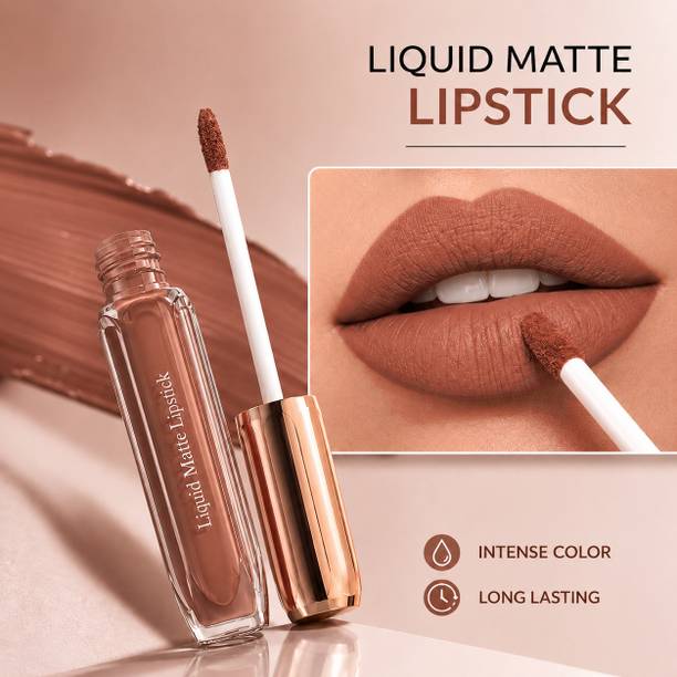 BLUSHIS Matte Liquid Lipstick | Nude Shade | Waterproof & Long Lasting |