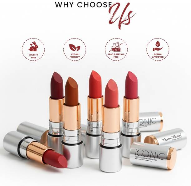 Teen Teen Iconic Non-Transfer Matte Lipstick with Color Lock & All-Day Wear