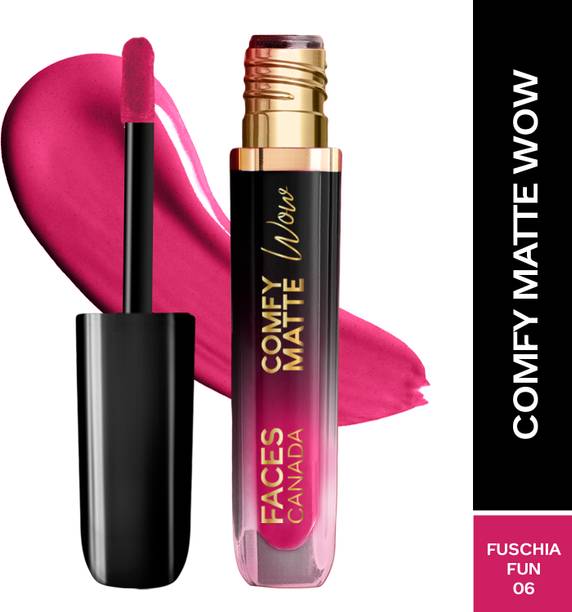 FACES CANADA Comfy Matte Wow Liquid Lipstick | Highly Pigmented | Long Lasting