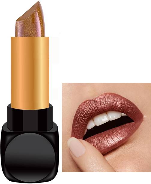 AFARAXIA Rich Mocha Lipstick for Women Metallic Lipsticks