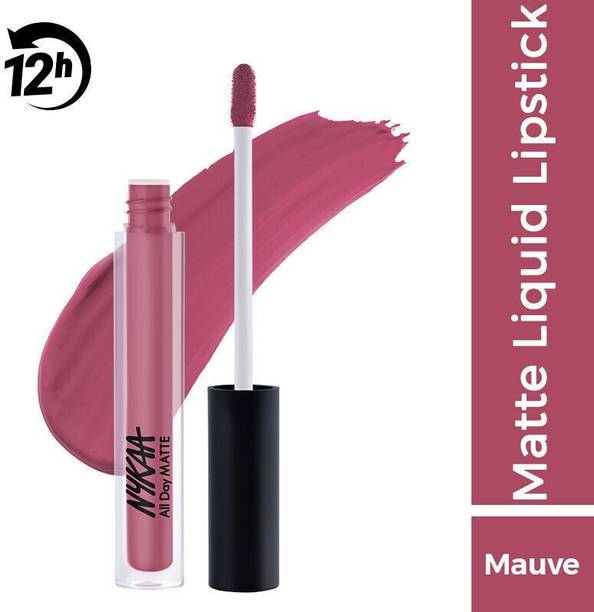 NYKAA All Day Matte Waterproof, Transfer Proof, 12H Liquid Lipstick - Gran Fan