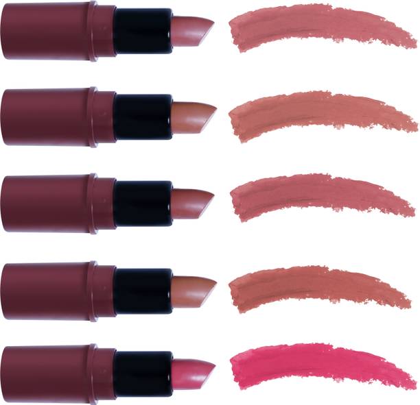 recode Blossom Matte Mini Bullet Lipstick Set of 5 Nude(1.5 G X 5)