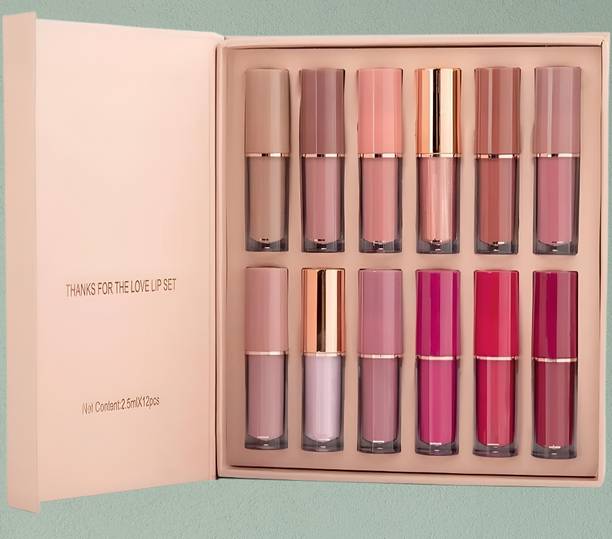 Vana Glow Handaiyan Professional 12 Shade Matte Lipstick Set