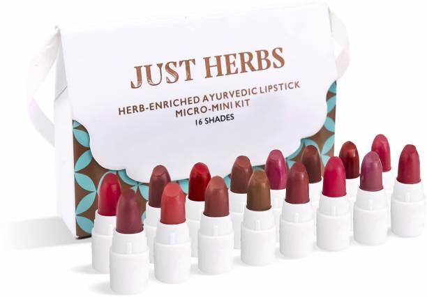 Just Herbs Ayurvedic Lipstick Micro-Mini Trial Kit