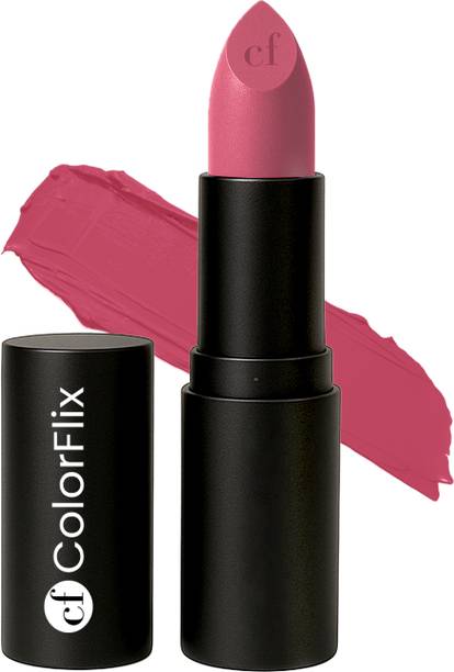 ColorFlix Bold Matte Creamy Lipstick | Long Lasting, High Pigment, Smooth Velvet Comfort