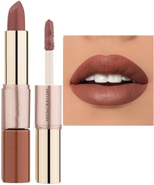कालेज़ NEW 2 IN ONE MATTE DUAL SHADE LIPSTIC BROWN