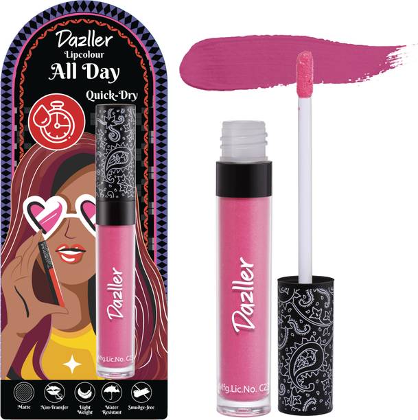 Dazller All Day Lipcolour, Ultra Intense Matte,Smudge-Proof, Lightweight,Up to 8Hrs Stay