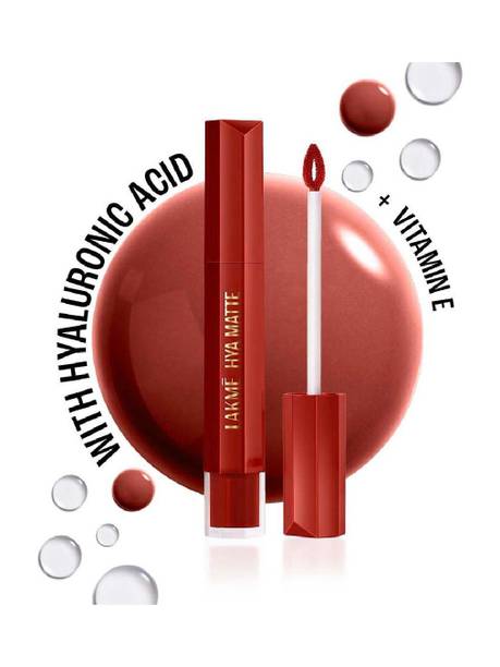 Lakmé 9to5 Hya Matte Lip Liquid + Hyaluronic Acid Boss Lady Brick 5.3ml