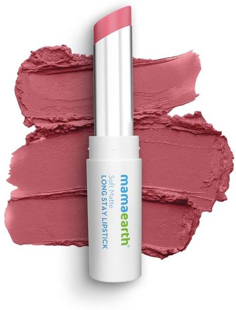 Mamaearth Soft Matte Long Stay Lipstick with Jojoba Oil & Vitamin E for 12 Hour Long Stay