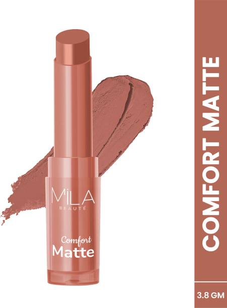 MILA BEAUTÉ Comfort Matte Lipstick | Highly Pigmented & Matte Finish Long lasting Lipstick