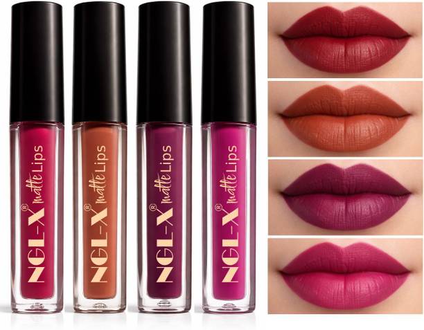 ngl-x Matte Liquid Lipstick – Waterproof, Smudge Proof & Non-Transfer Lip Color Combo