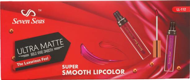 Seven Seas Ultra Matte Liquid Lipstick 12Pcs Mix Nude Shades | Bold Vivid Smooth Finish