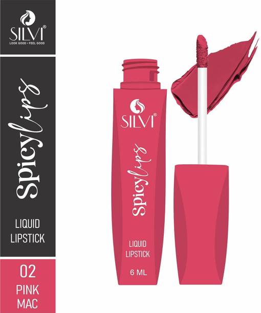 SILVI Spicy Lips Glide Peptide|Matte Lipstick With Jojoba Oil & Vitamin E| Feel Silky