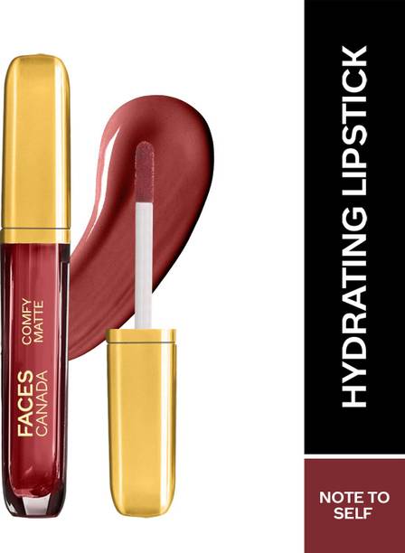 FACES CANADA Comfy Matte Liquid Lipstick| 10HR Stay | No Dryness